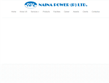Tablet Screenshot of nainapower.com